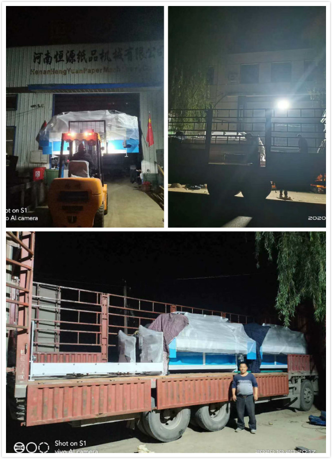 江蘇連云港多功能衛(wèi)生紙復(fù)卷機發(fā)貨